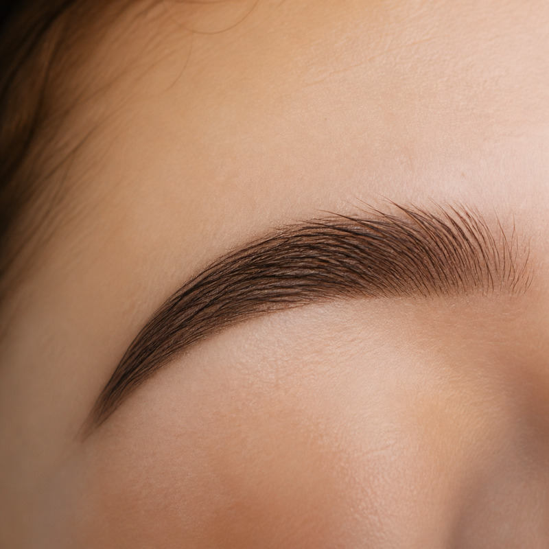 A quiet close-up detail of shaped, considered brows at Soul Beauty & Spa